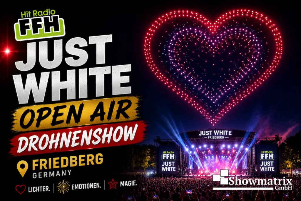 FFH Just White Party 2026 – Drohnenshow beim Hessentag